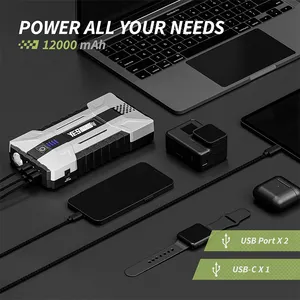 yesper Speed 1550 neues Design Autosterner 12000mAh Power Bank Sprungstarter mit Kabel für Auto