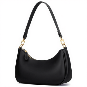 Bolsa de Ombro Feminina Estilo Nacional Retro, Bolsa Clutch com Duas Alças e Fecho de Zíper em Material PU - Product Image 1