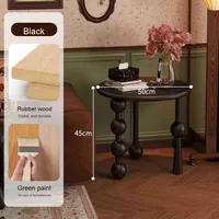 SHUAIZHI Table Basse Ronde en Bois Haut de Gamme, Nouveau Produit Élégant pour Salon et Maison, Table d'Appoint pour Usage Domestique
