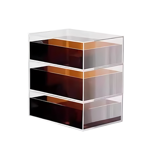 صندوق تخزين أكريليك لعرض طقم الشاي والمجوهرات، صينية مكتبية مربعة راقية وملونة، بيع مباشر من المصنع - Product Image 5