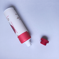 Tube souple en plastique PE pour crème pour les mains avec bouchon octogonal pour l'emballage de produits de soin de la peau et nettoyants pour le visage