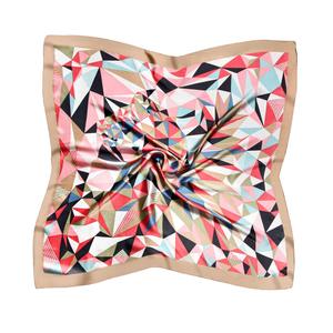 Écharpe carrée en satin de polyester 70x70cm, imprimé léopard floral paisley, pour femmes, printemps, été, automne, usage quotidien - Product Image 6