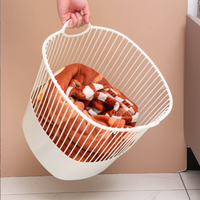 Panier à linge en plastique pour vêtements sales, bac à linge de salle de bain pour trier et ranger les vêtements et les serviettes
