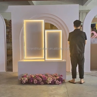 Panneau de bienvenue de mariage personnalisé en PVC avec plan de table LED en acrylique pour fête de mariage