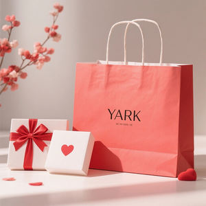 Sacs en papier kraft personnalisés avec logo imprimé, recyclables, pour vêtements, emballages alimentaires à emporter et courses, avec poignées torsadées/plates - Product Image 4