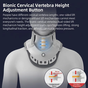 Dispositivo de Tracción Cervical Ligero, Soporte Ajustable para <span class=keywords><strong>el</strong></span> <span class=keywords><strong>Cuello</strong></span> para Descompresión de la Columna Vertebral y Alivio del <span class=keywords><strong>Dolor</strong></span> - Product Image 5