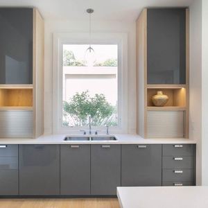 Factory Supply Luxury Modern Grey Kitchen Cabinets Kitchen Design Kitchen Base Unit - Product Image 3