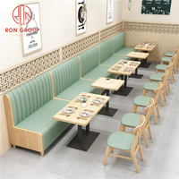 Café-restaurant en bois banc de Restaurant canapé stand siège Table chaise ensemble de meubles pour café et Restaurant