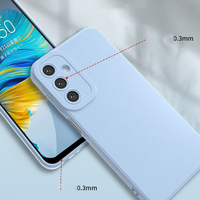 Coque en silicone colorée bon marché pour Samsung A03 A06 A10, coque arrière antichoc en TPU pour S22 S23 Plus S24 Ultra