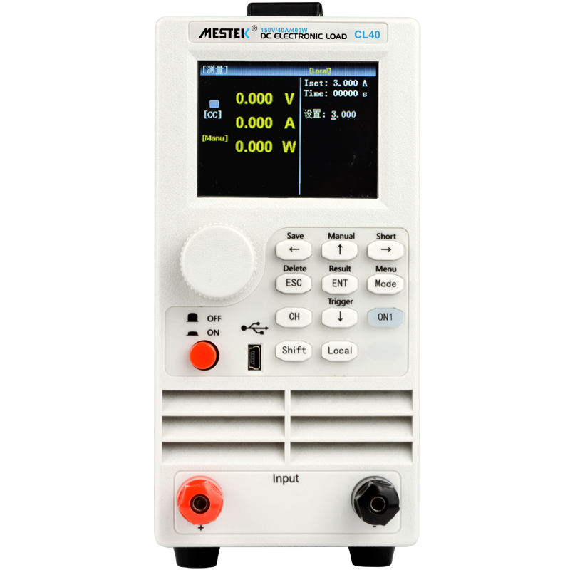 Программируемый электронный тестер нагрузки батареи mestek CL40, 400 Вт, 150 в, 40 А