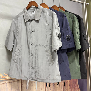 Chaqueta Camisa de Nailon para <span class=keywords><strong>Hombre</strong></span>, Diseño con Lentes Funcionales, Ligera y Transpirable, Multibolsillos, Manga Corta, <span class=keywords><strong>Ropa</strong></span> de Trabajo - Product Image 1