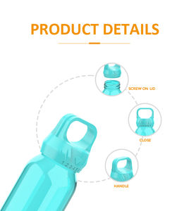 Gran oferta, botella de agua de plástico sin BPA, botella de agua de alta capacidad para deportes al aire libre con elevador - Product Image 2