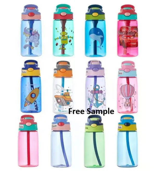 JZYZ Kids Water Sippy Cup Creative Cartoon Baby Feeding Cups with Straws Leakproof Water Bottles Outdoor Portable Children's Cup