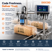 Nueva Impresora de Inyección de Tinta Térmica Inteligente DOCOD 25.4mm T260E para Codificación de Fechas de Caducidad en Botellas de Plástico y Cartones