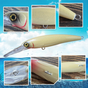 Señuelo de <span class=keywords><strong>Pesca</strong></span> MISTER LURE Big Lip, Señuelo Duro de Plástico para <span class=keywords><strong>Pesca</strong></span> de <span class=keywords><strong>Lubina</strong></span> y Atún en Agua Salada, 16.5cm 29.2g, Señuelo Minnow Duradero de Buceo Profundo - Product Image 2