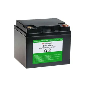 Hoge Kwaliteit 32700 Oplaadbare Lifepo4 Batterij 12V 42ah Lithium Batterij Voor Golf Auto