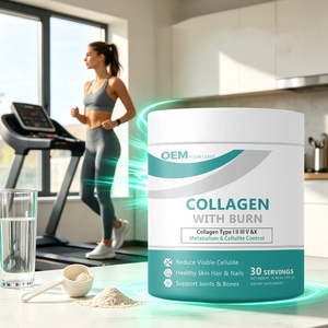 Poudre de collagène multi-peptides à marque privée, favorise le métabolisme, brûle les graisses, soutient la gestion du poids - Product Image 1