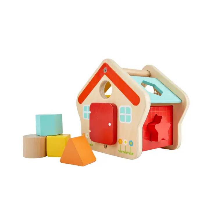 子供のためのホット販売趣味子供アクティビティキューブセット教育木製形状ソーターおもちゃ
