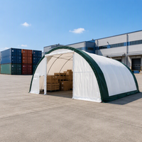 Tente de stockage industrielle moderne en acier robuste, enduite de peinture en poudre, résistante aux UV, coupe-vent, imperméable, grande, de 40 pieds