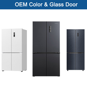 Factory OEM Home Appliance Eletronic Refrigerators 400 500L Double Door <b>Fridge</b> Side by Skyworth Factory OEM Hot Sales Bottom Fre - Product Image 2
