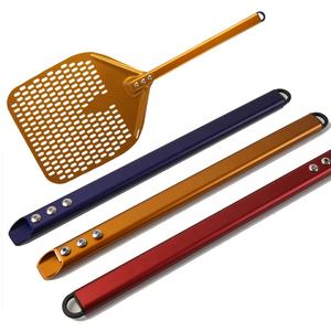 <span class=keywords><strong>Accessoires</strong></span> pour <span class=keywords><strong>four</strong></span> à <span class=keywords><strong>Pizza</strong></span> en acier inoxydable, 12/14 pouces de large, perforé, en alliage d'aluminium, Film dur carré éplucheur de <span class=keywords><strong>Pizza</strong></span> - Product Image 3