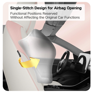 ที่หุ้มเบาะรถยนต์หนังสีชมพู, ที่คลุมเบาะป้องกันฝุ่นสำหรับเทสลาเหมาะสำหรับรถส่วนใหญ่ - Product Image 5