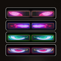 Lampe LED flexible pour affichage de vitre de voiture DIY RGB Animation personnalisée Programmable Camion Publicité Logo Ange Lumière Oeil de Diable Lampe