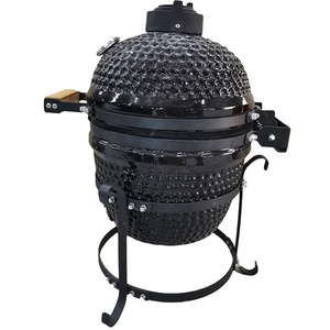 Parrilla Kamado Kimstone <span class=keywords><strong>de</strong></span> 13 Pulgadas, Negra, con Diseño Clásico y Sistema <span class=keywords><strong>de</strong></span> Bisagras, Parrilla Kamado <span class=keywords><strong>de</strong></span> Lujo - Product Image 3