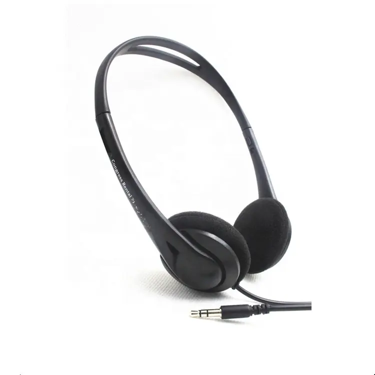 Telephone headset Swivel Earcups Foldable lightweight well designed 3.5mm Plug headphone