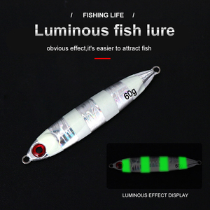 Muestra libre al por mayor luminosa de señuelo de pesca plomo láser modelo cuerpo Jig atraer lento jigging paso atraer - Product Image 5