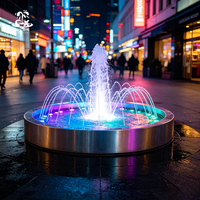 Fuente Musical Circular para Exteriores con Luces LED de Colores, Equipo de Espectáculo Acuático para Plazas Comerciales