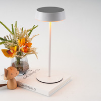 Lampe de chevet solaire nordique simple, lampe de table de chevet, rechargeable par USB Type-C, à intensité variable tactile, LED, protection des yeux, lampe en métal