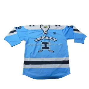 Großhandel Custom Made Herren Sublimated Kanada Eishockey Trikot Hockey Shirts