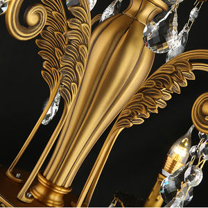 Lustre rétro <span class=keywords><strong>en</strong></span> <span class=keywords><strong>laiton</strong></span> de luxe VH à hauteur réglable, éclairage décoratif pour la maison, le salon, l'escalier et la salle de banquet - Product Image 5