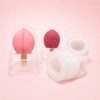 Boîte d'emballage en PET transparent sur mesure en gros avec couvercle pour sucettes glacées en forme de fruit, glaces 3D virales, gelato pop