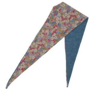 Écharpe fine et petite pour femmes, mode d'été, turban floral, turban carré à fleurs pour femmes - Product Image 2