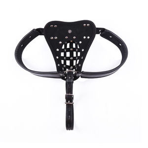 男性貞操帯調節可能なストラップスリップハーネスBDSMフェチペニスボンデージケージタイドエロティックキーロック男性男性下着ランジェリー - Product Image 4