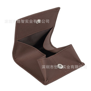 Mini <b>coin</b> purse, stylish and portable, custom PU leather short wallet/storage <b>bag</b>, custom logo. - Product Image 3