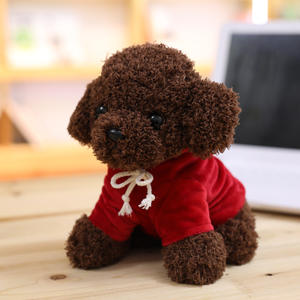 Groothandel Pluche Teddy Hond Knuffel Huisdecoratie Kinderen Verjaardagscadeau Zachte Teddy Kleine Hond Met Doek Pop - Product Image 2