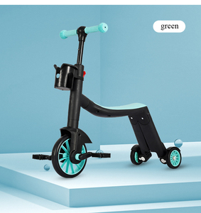 Trottinette multifonctionnelle pour enfants, tricycle, vélo d'équilibre, trottinette équilibrée, trois en un - Product Image 2