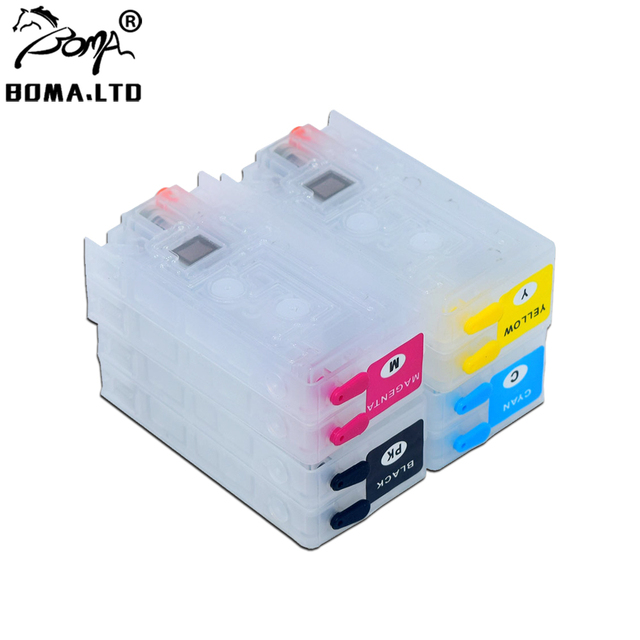 SJIC22P SJIC23P SJIC24P Refillable Ink Cartridge Without Chip for Epson Colorwork TM-C3500 C3500 C3510 C3520 Label Printer