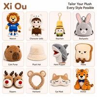 Jouets en peluche et animaux de dessin animé personnalisés OEM, poupées pingouins en gros, figurines de mascotte d'entreprise, rembourrage en coton PP doux.
