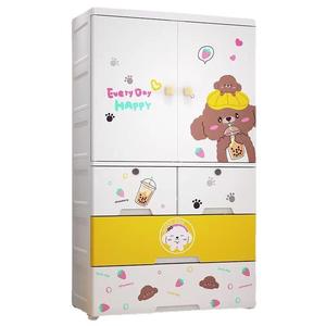 Tiroir de <span class=keywords><strong>rangement</strong></span> design de dessin animé durable <span class=keywords><strong>chambre</strong></span> enfants bébé armoire vêtements armoire de <span class=keywords><strong>rangement</strong></span> avec roues 4 couches - Product Image 6