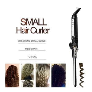 Plancha de Pelo Profesional para <span class=keywords><strong>Hombre</strong></span>, de Cerámica, Doble Voltaje, con Barril Delgado de 7mm, Rizador de Pelo Fino - Product Image 5