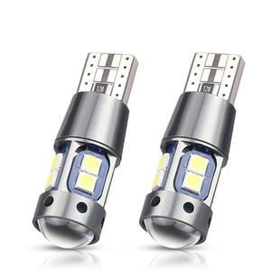 Ampoule T10 3W à haute luminosité pour feux de positionnement de voiture, lentille de contour super lumineuse, feux de jour LED bleu glace, petite lumière - Product Image 1