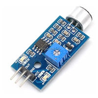Modul Sensor Suara/Modul Deteksi Suara Modul Peluit Sakelar Kontrol Suara Output Tingkat Tinggi dan Rendah DIY