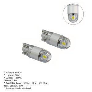 Ampoule LED T10 à culot en coin - Utilisation automobile 9-30V 1W Haute qualité Garantie <span class=keywords><strong>2</strong></span> ans Certifiée CE Éclairage automobile personnalisable - Product Image 6