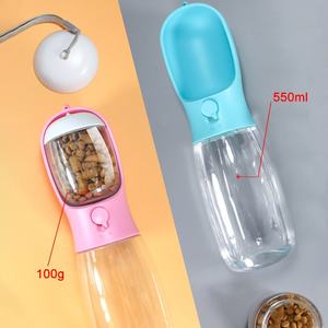 Dispenser d'Acqua Portatile per Animali Domestici OUFA, Ciotola per Bere e Mangiare da Viaggio, Sacchetto per Rifiuti, Bottiglia d'Acqua per Cani per Escursioni e Passeggiate - Product Image 6
