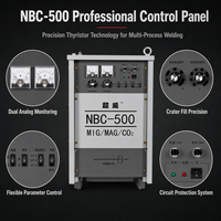 Soudeuse MIG MAG NBC-500 industrielle à thyristors, machine de soudage à gaz CO2 pour la fabrication lourde