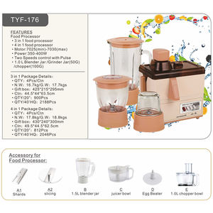 Frullatore multifunzione da 400W frullatore tritatutto robot da cucina con marchio G - Product Image 2